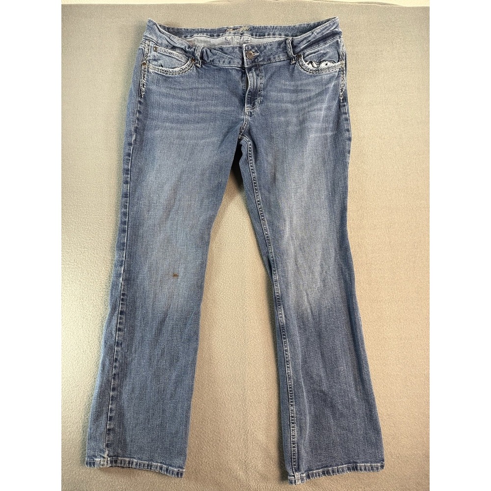 Wrangler Bootcut Jeans Juniors 19X30 Medium Wash Blue Mid Rise 1007MWZRT